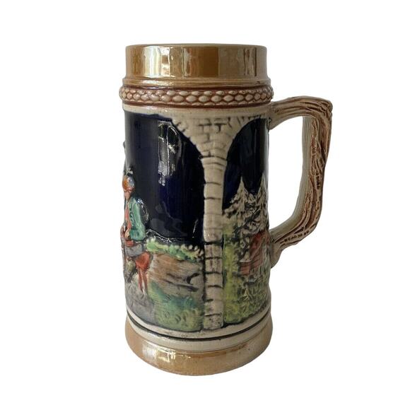 Tall Vintage German Stein Beer Mug Collectors Item - Picture 6 of 8